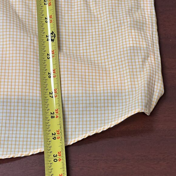 Missouri Tigers Mizzou Cutter & Buck Shirt Mens Medium Orange Gingham Check L/S - Picture 6 of 8